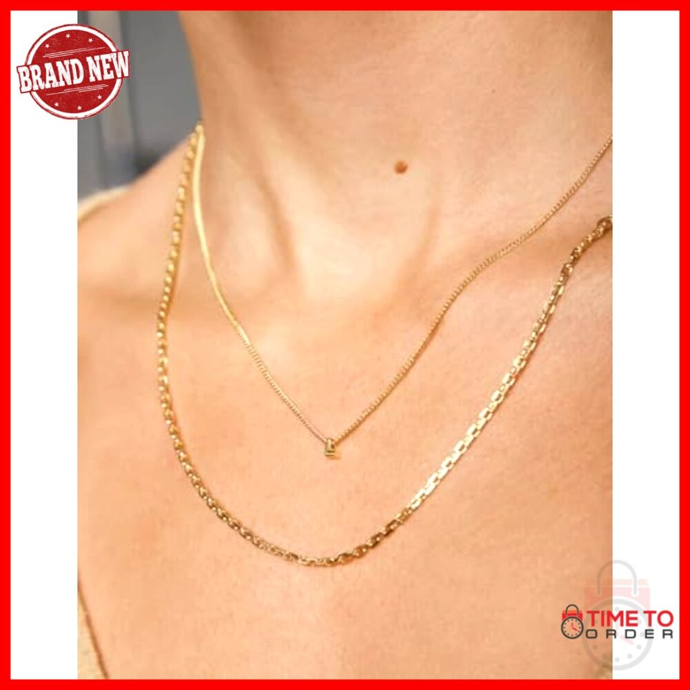 Personalized Initial Charm Necklace, Adjustable 1… - image 3